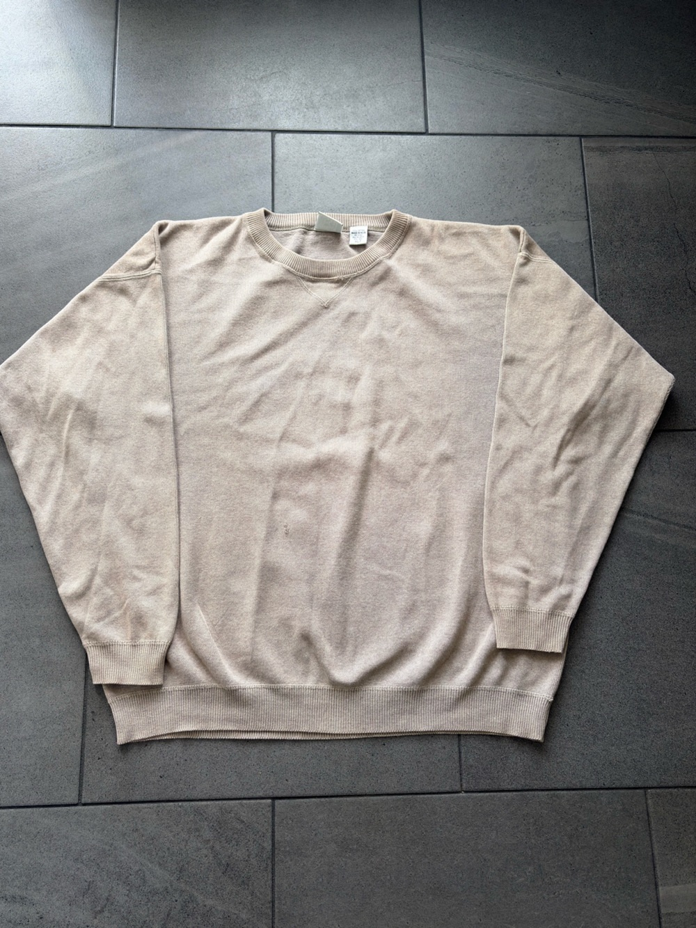 Field Gear FG Crewneck Sweater Men’s XLT Tan Cotton Long Sleeve